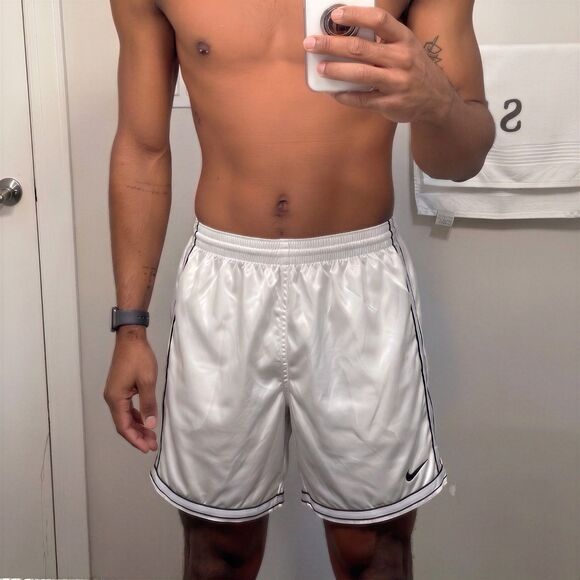 Nike Other - Vintage Nike America Soccer Shorts White Satin Shiny Nylon 90s Medium M